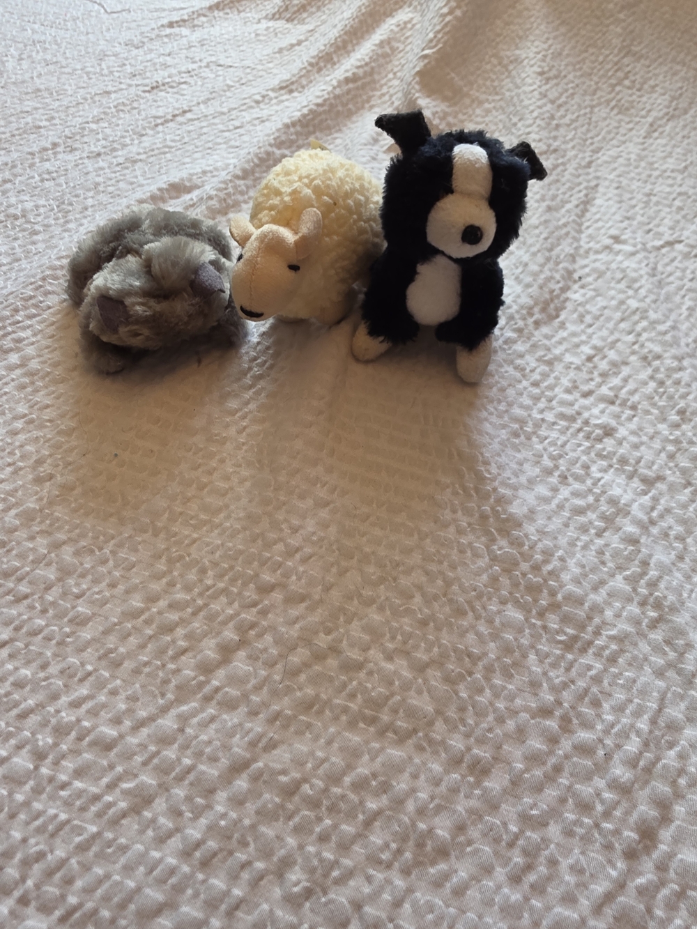 Vintage Babe McDonalds Dog Set X3 1995 Mini Plush Stuffed Animal Toy 3”